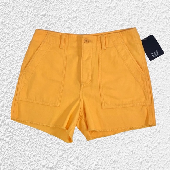 GAP Yellow Utility Short Size 8 - Picture 2 of 9